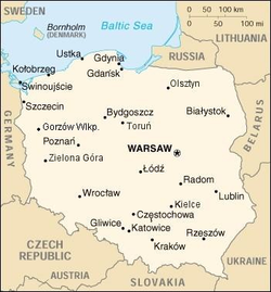 Mapa de Polonia