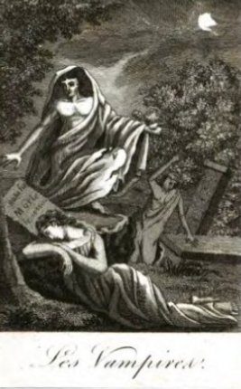 Les Vampires. Ilustración de Historie des Vampyres de Collin de Plancy Les Vampires. Ilustración de Historie des Vampyres de Collin de Plancy
